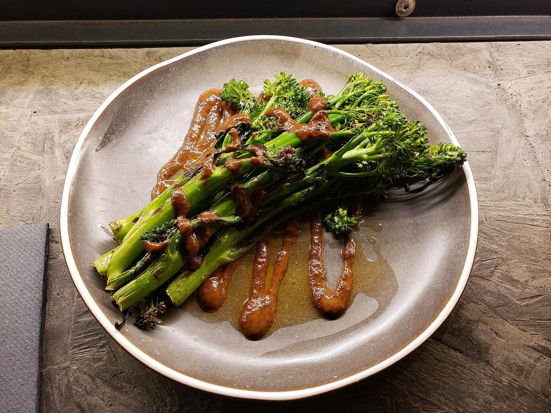 broccolini in a raised bed