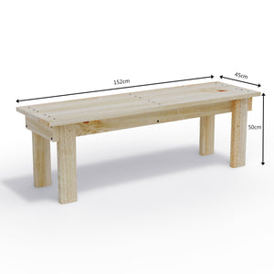 Solid Timber Bench Seat – Outdoor / Garden