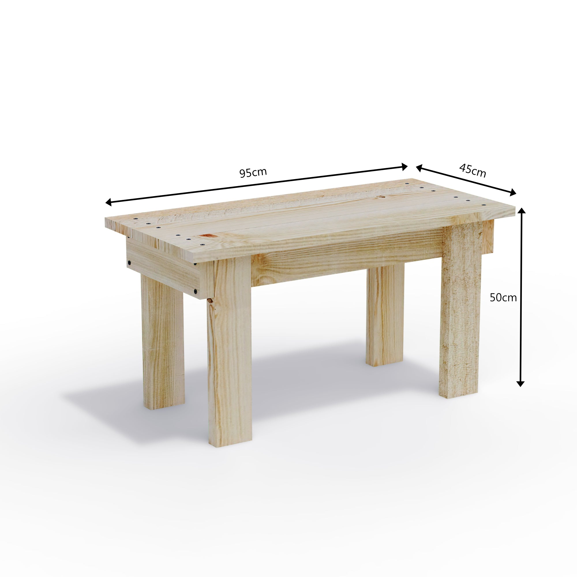 Solid Timber Bench Seat – Outdoor / Garden