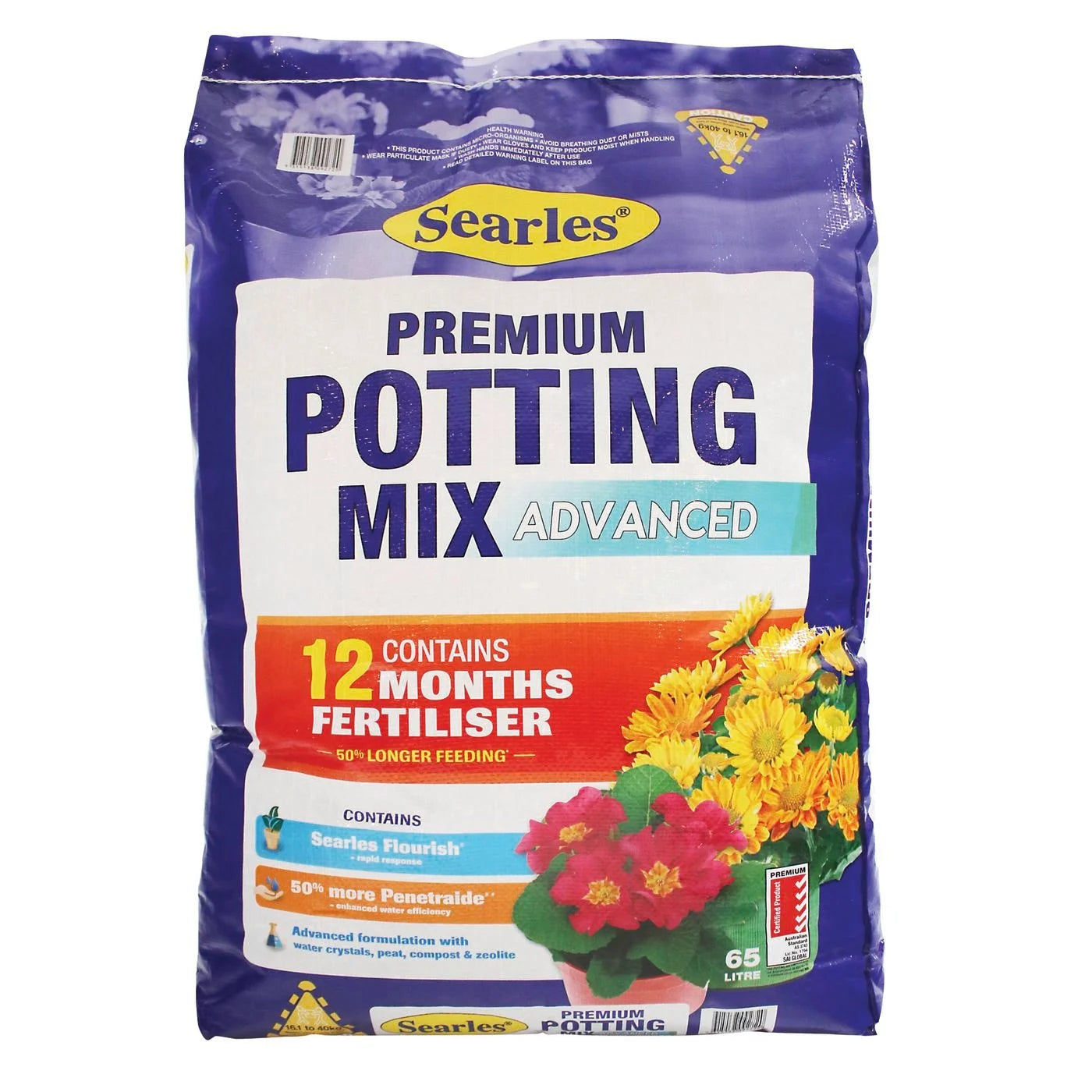 Searles Premium Potting Mix 65l