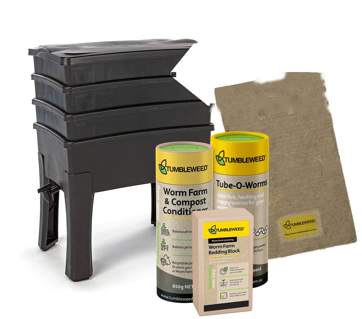 Tumbleweed Worm Cube Worm Farm Starter Kit