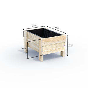 COMPACT Planter Box Kit - 81x60x50cm(h) - Australia Wide Shipping