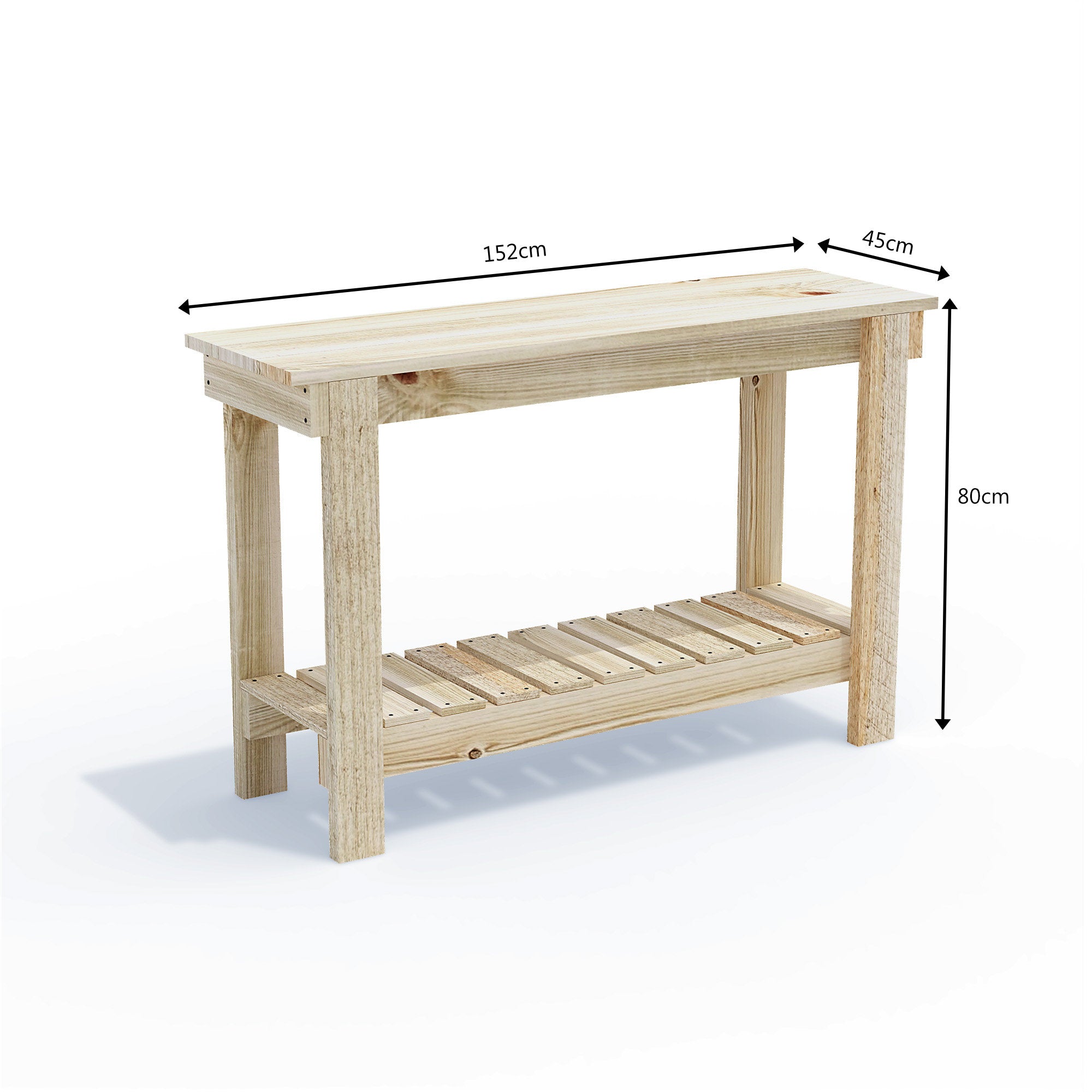 Potting Bench Flat Pack (Optional Wheels)