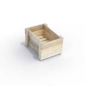 Compact Slatted Raised Planter Box on Legs