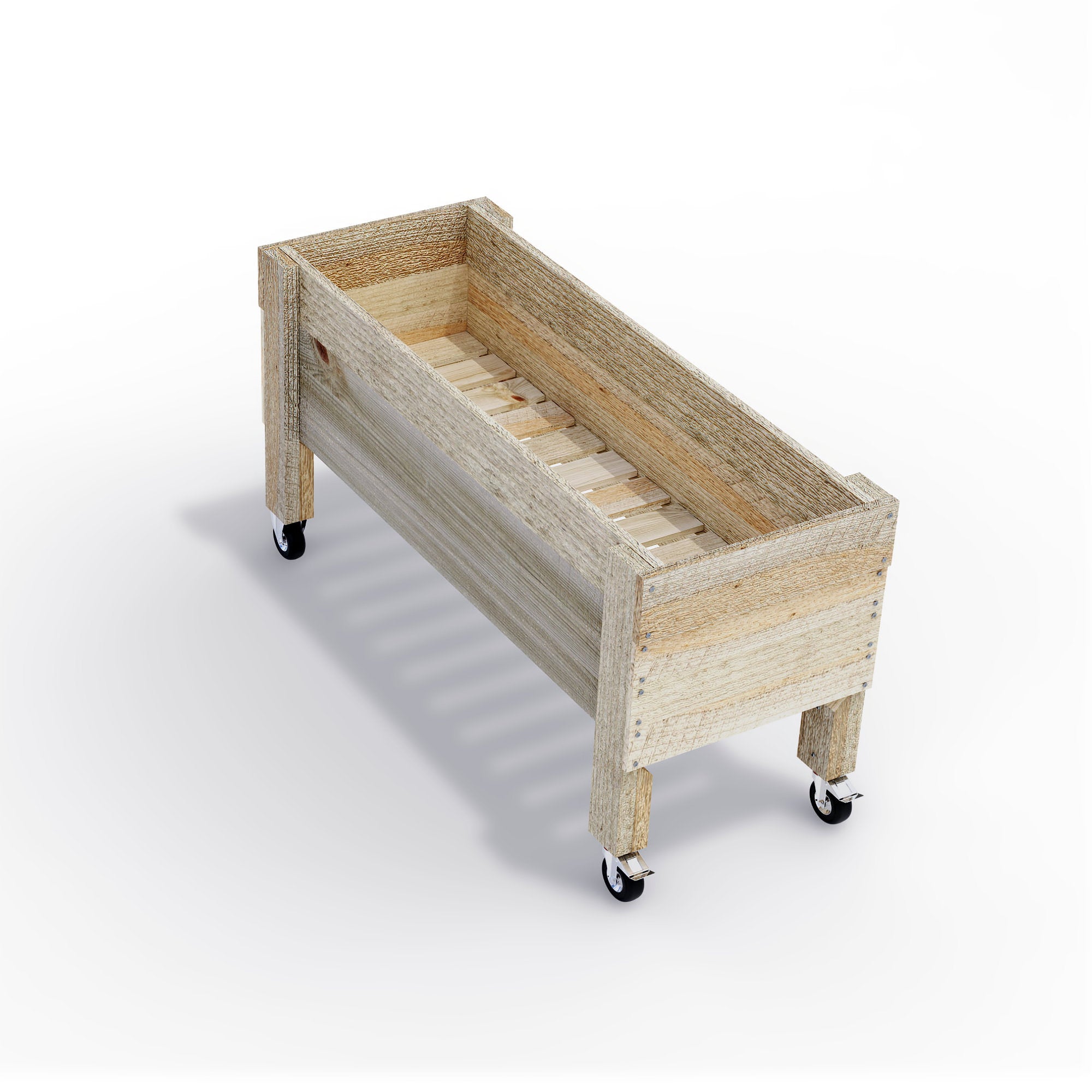 Slatted Raised Planter Box on Legs