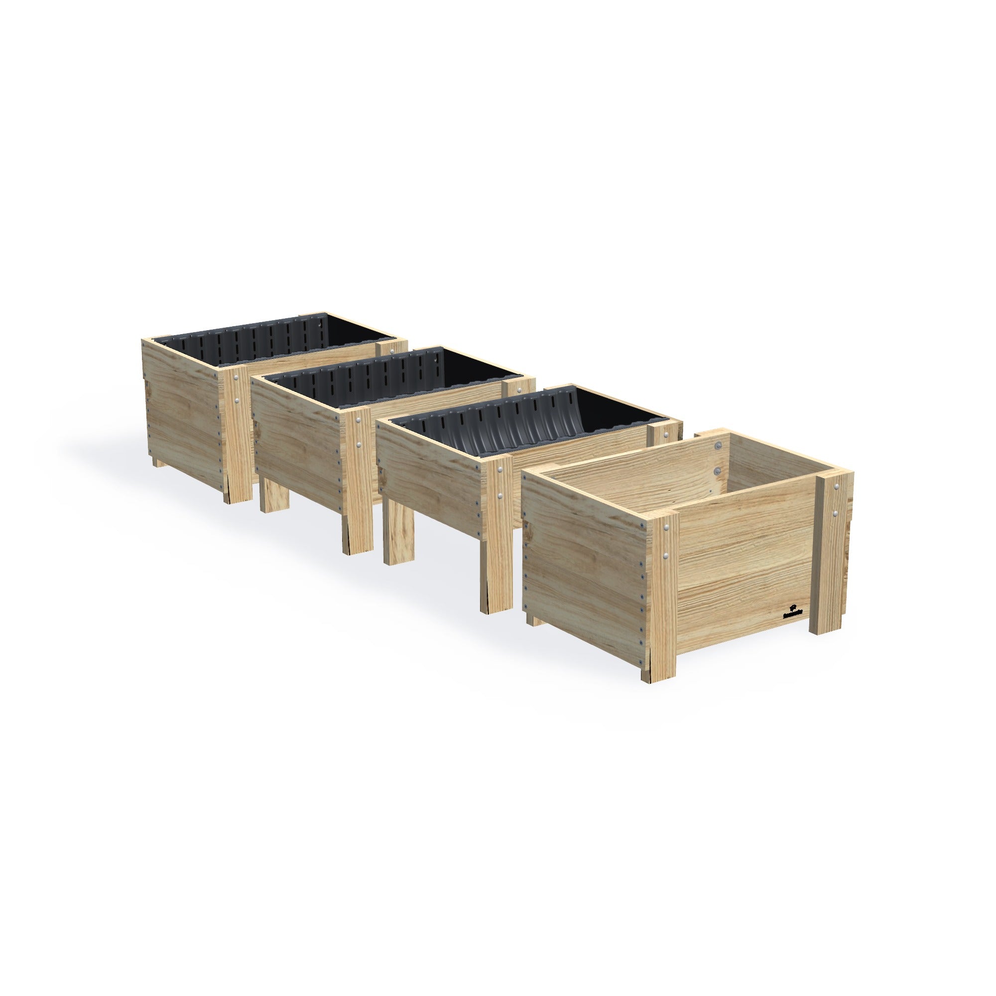 COMPACT Planter Box - Timber 81x60x50cm(h)
