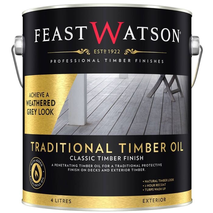 Feast Watson Traditional Timber Oil - Weathered Grey