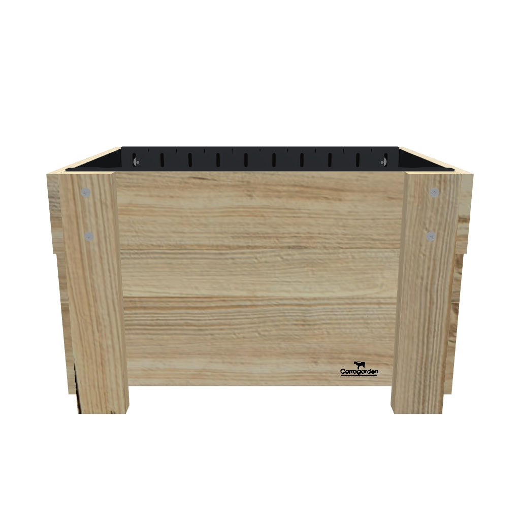 COMPACT Planter Box, 41cm — elevated timber planter box on legs — 3D model