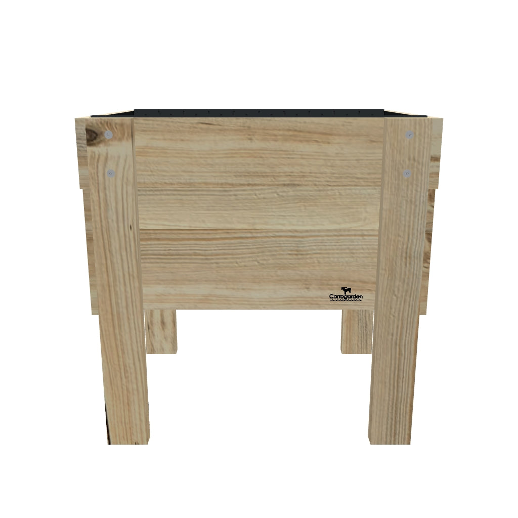 COMPACT Raised Garden Bed on Legs, 41cm — elevated timber raised garden bed on legs — 3D model