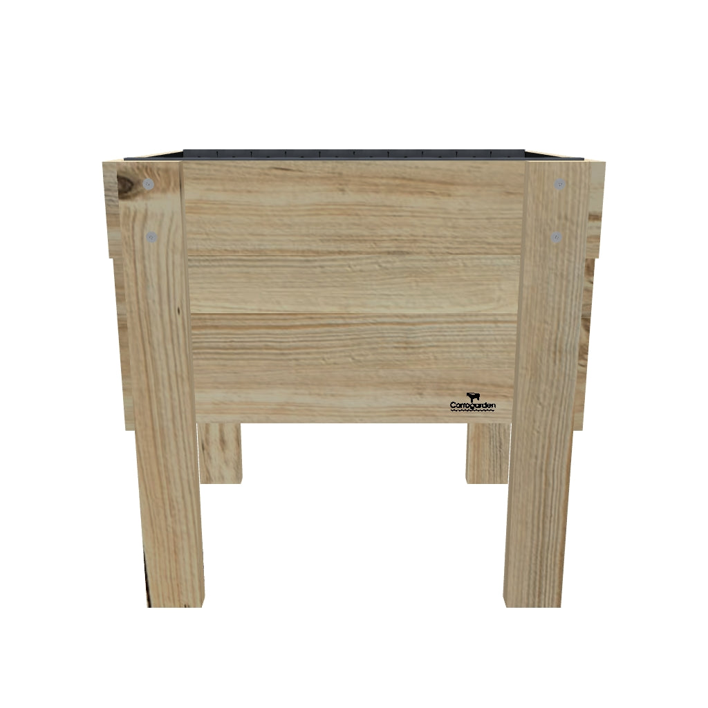 COMPACT Raised Garden Bed on Legs, 41cm — elevated timber raised garden bed on legs — 3D model