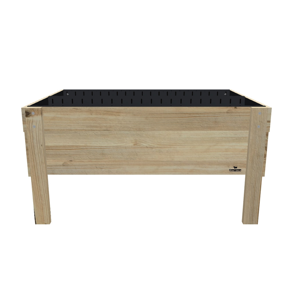 Wide Raised Garden Bed - 80cm high, 80cm high 41cm deep — elevated timber raised garden bed on legs — 3D model