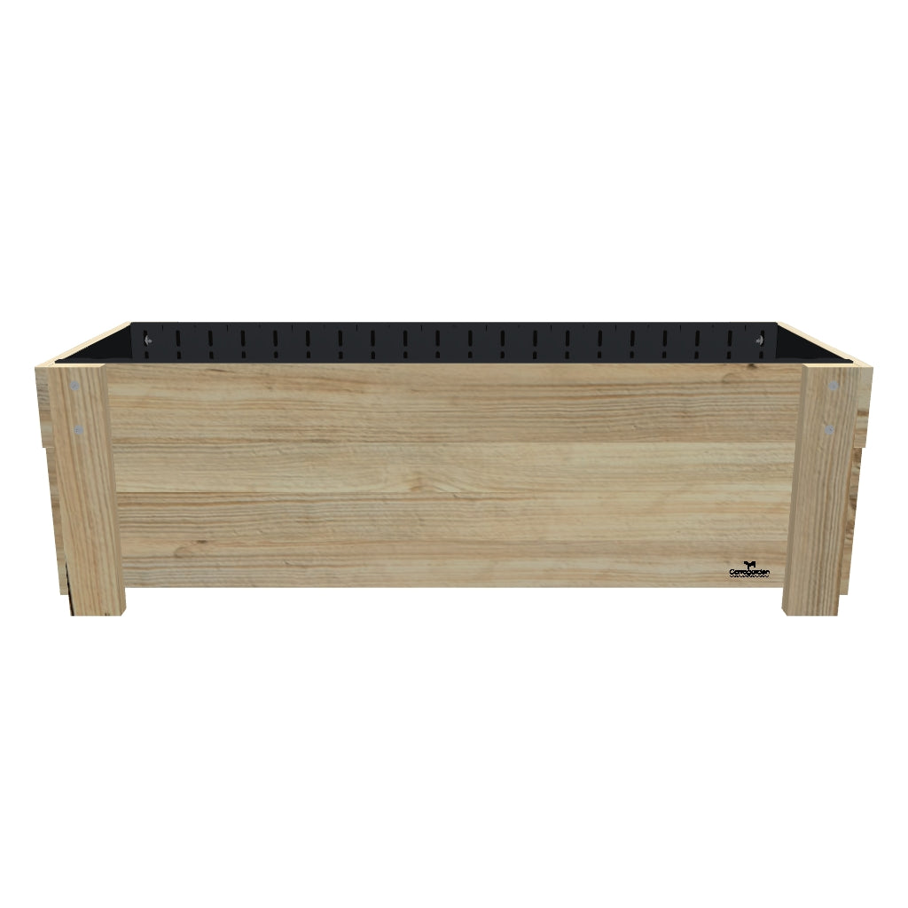 LARGE Planter Box Kit - 157x60x50cm(h), 41cm — elevated timber planter box on legs — 3D model