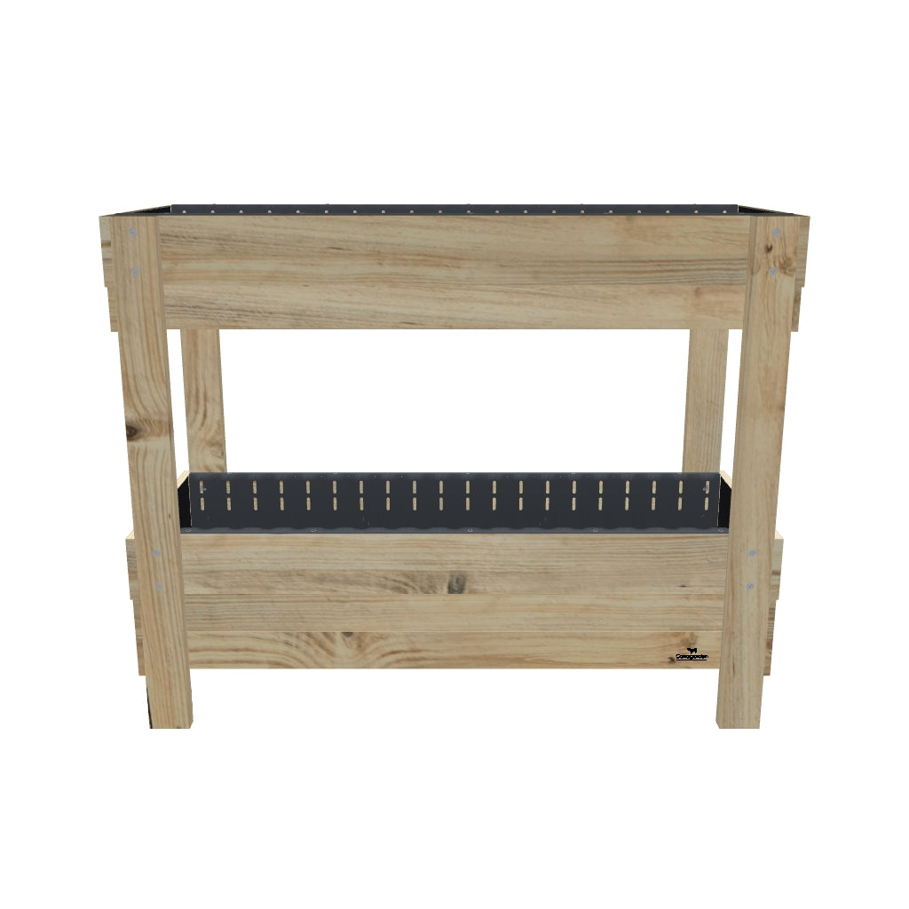 Two-Tier Vertical Garden Bed Kit - Large 157 x 60cm, 35cm bottom tub, 23cm top tub - 3D model