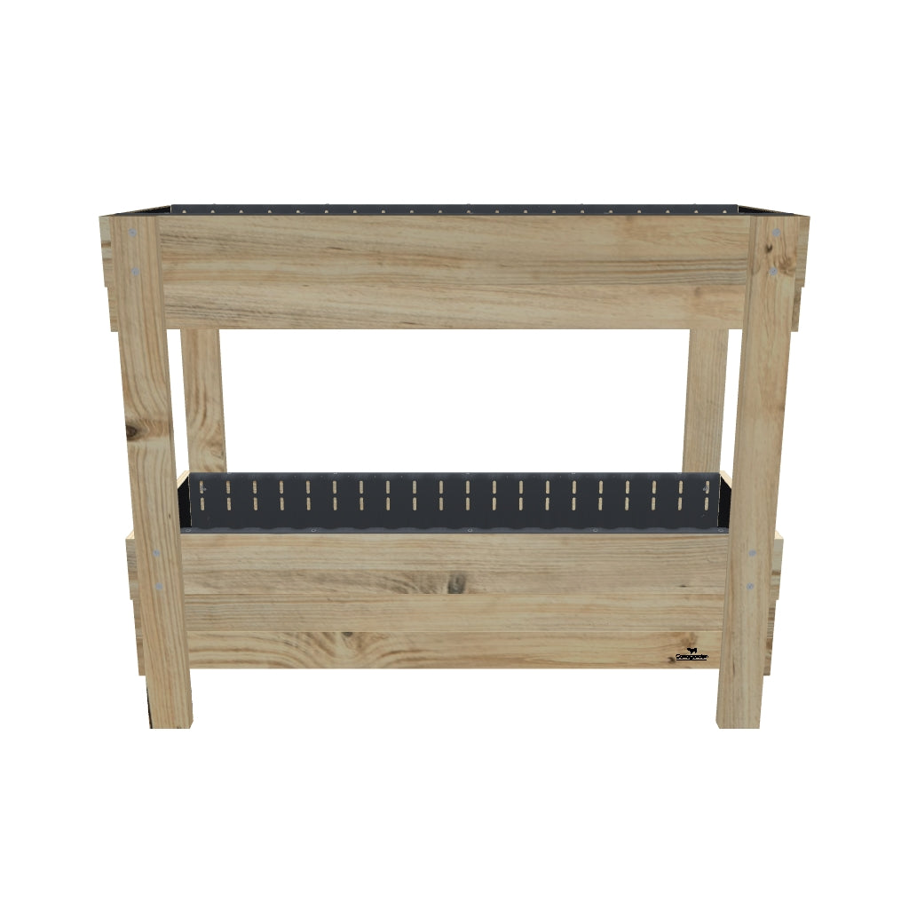 Two-Tier Vertical Garden Bed - Large 157 x 60cm, 35cm bottom tub, 23cm top tub - 3D model