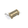 Slimline Planter Box with Trellis, Compact (1 Trough) / Low 40cm — timber planter boxe, dimensions labelled