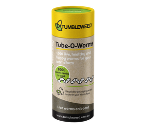 Tumbleweed Tube-O-Worms live composting worms